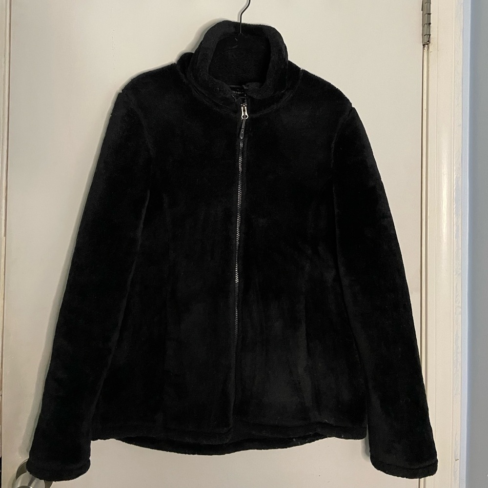 Black fleece jacket